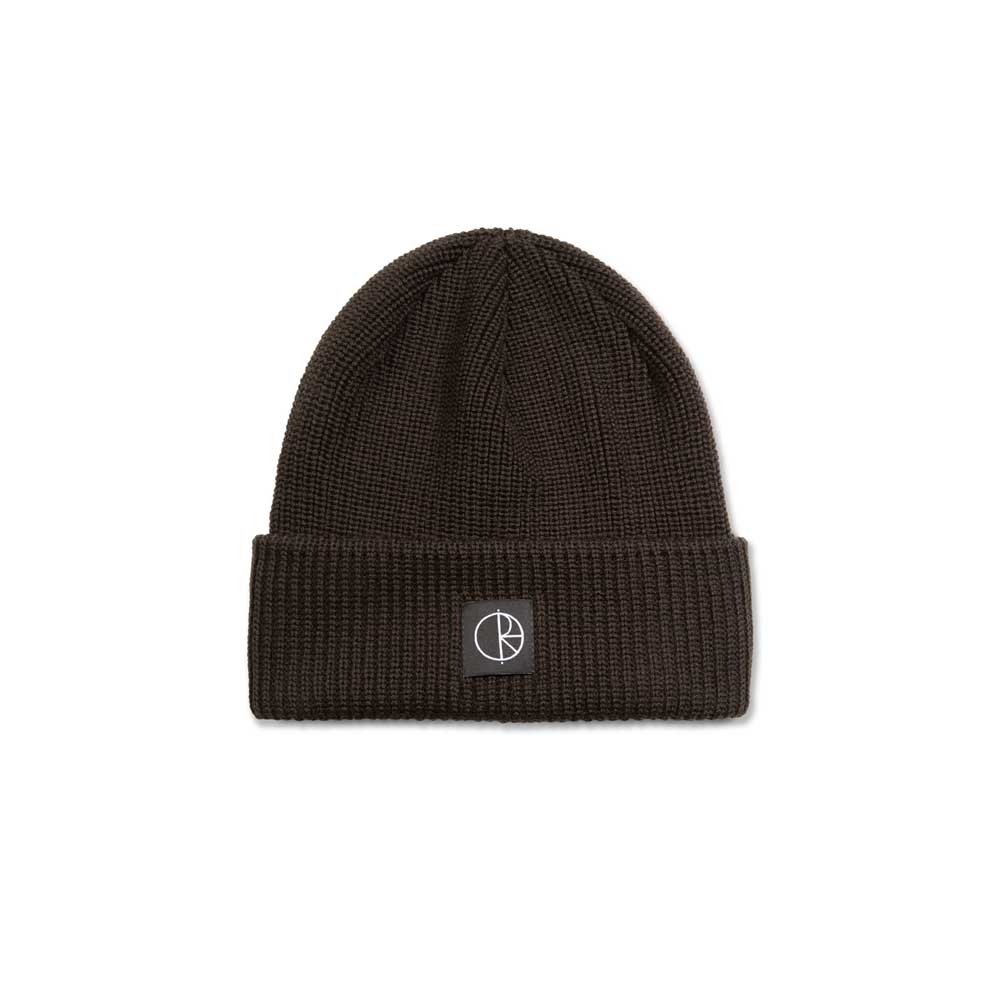 Polar Double Fold Merino Beanie (Brown)