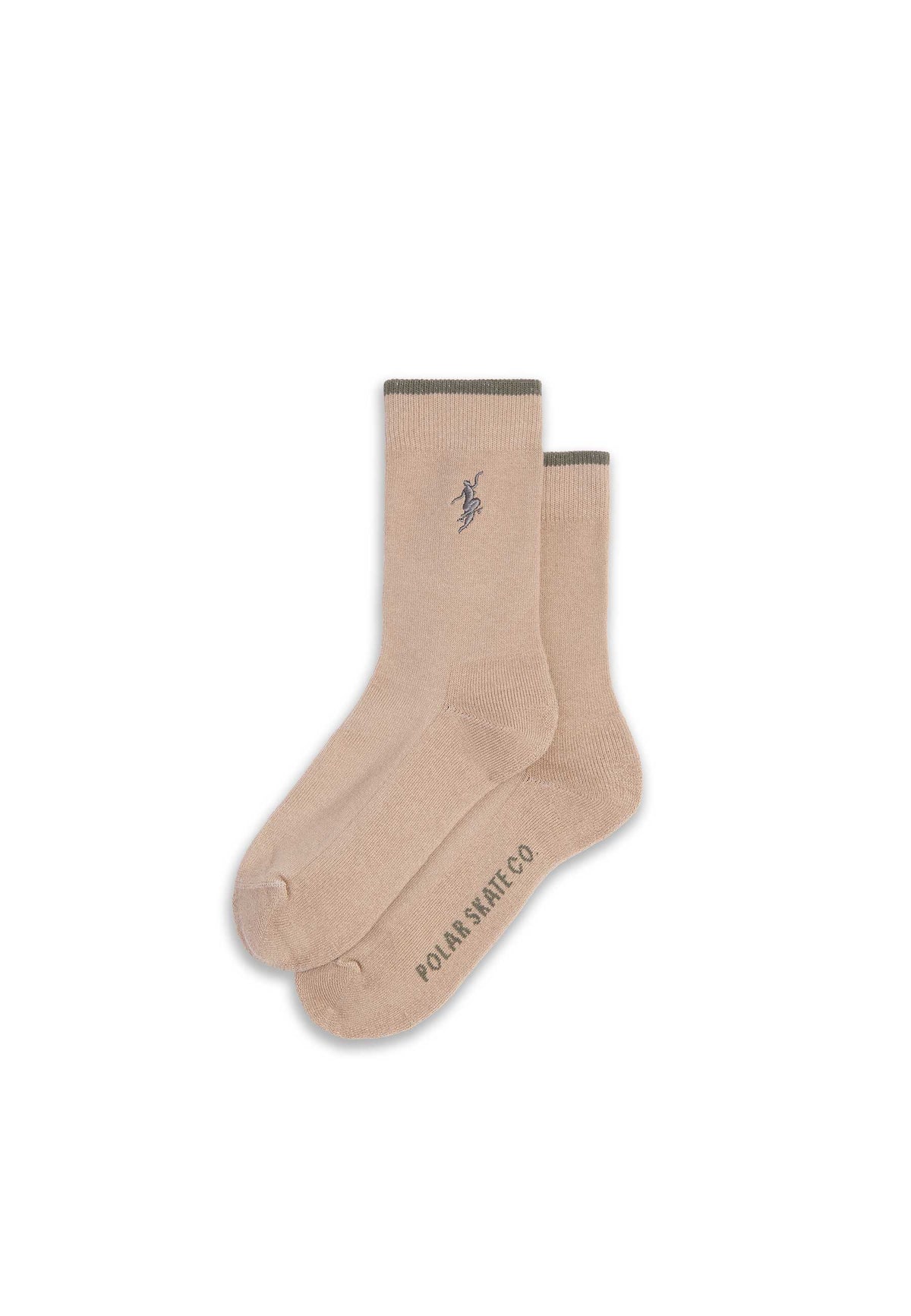 Polar 'No Complies Forever' Business Socks (Beige / Olive)