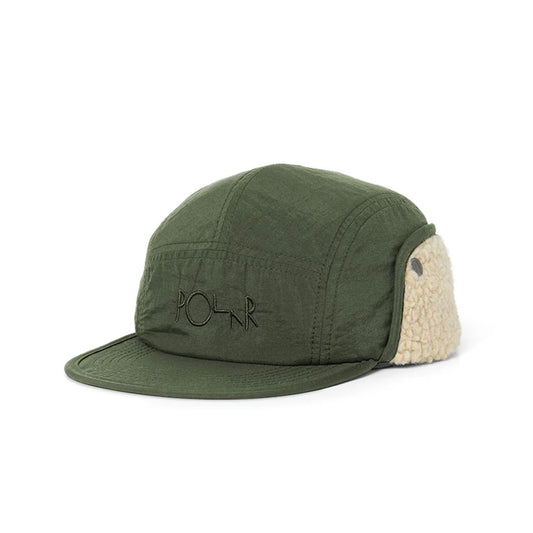 Polar 'Sherpa Vilde' Flap Cap (Army Green)