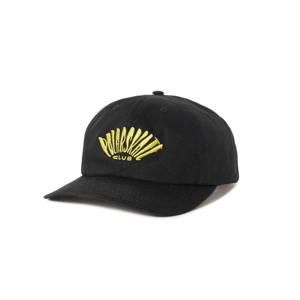 Polar 'Skate Club' 6 Panel Michael Cap (Black)