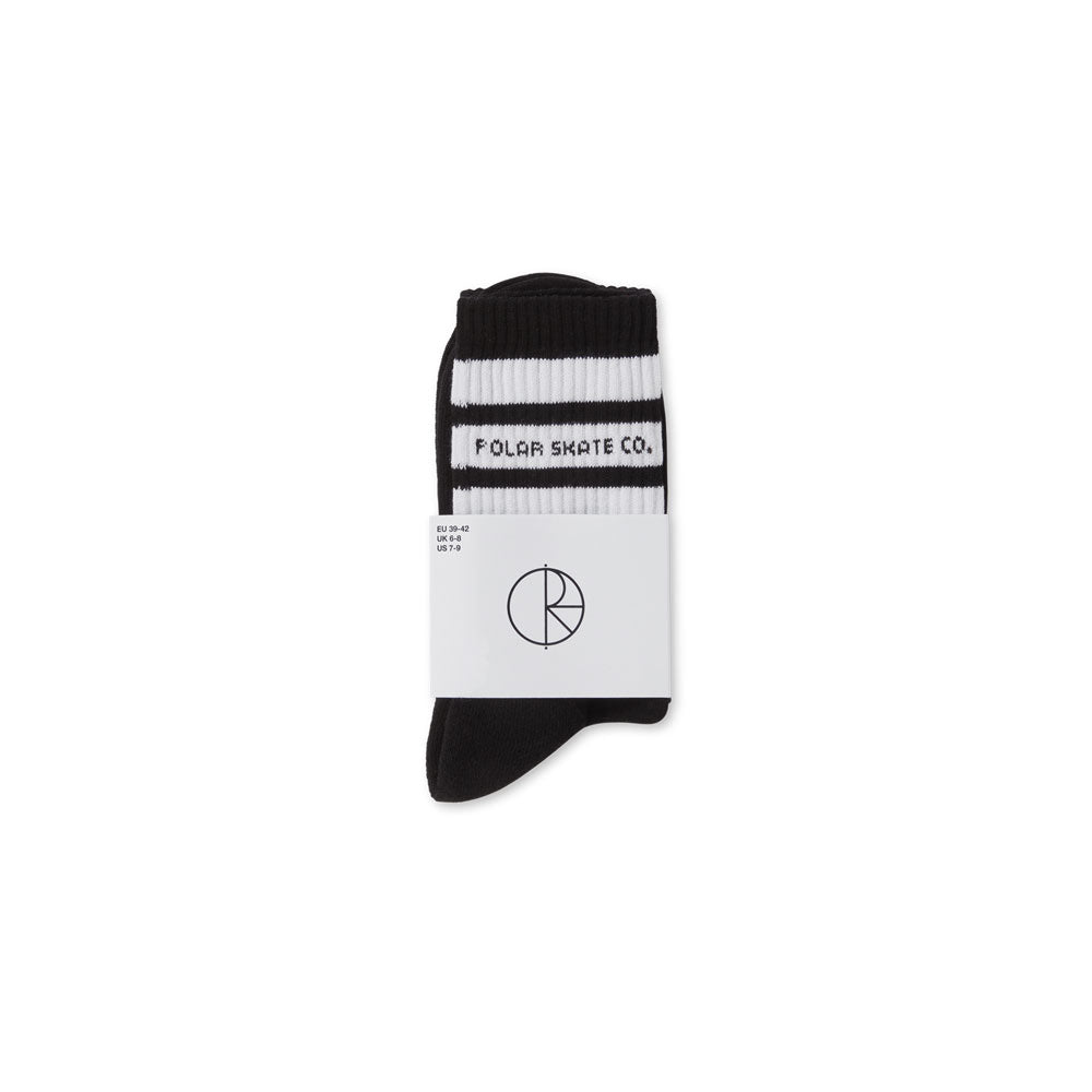 Polar 'Fat Stripe' Rib Socks (Black)