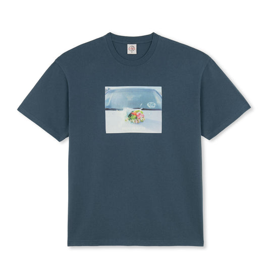 Polar 'Dead Flowers' T-Shirt (Grey Blue)
