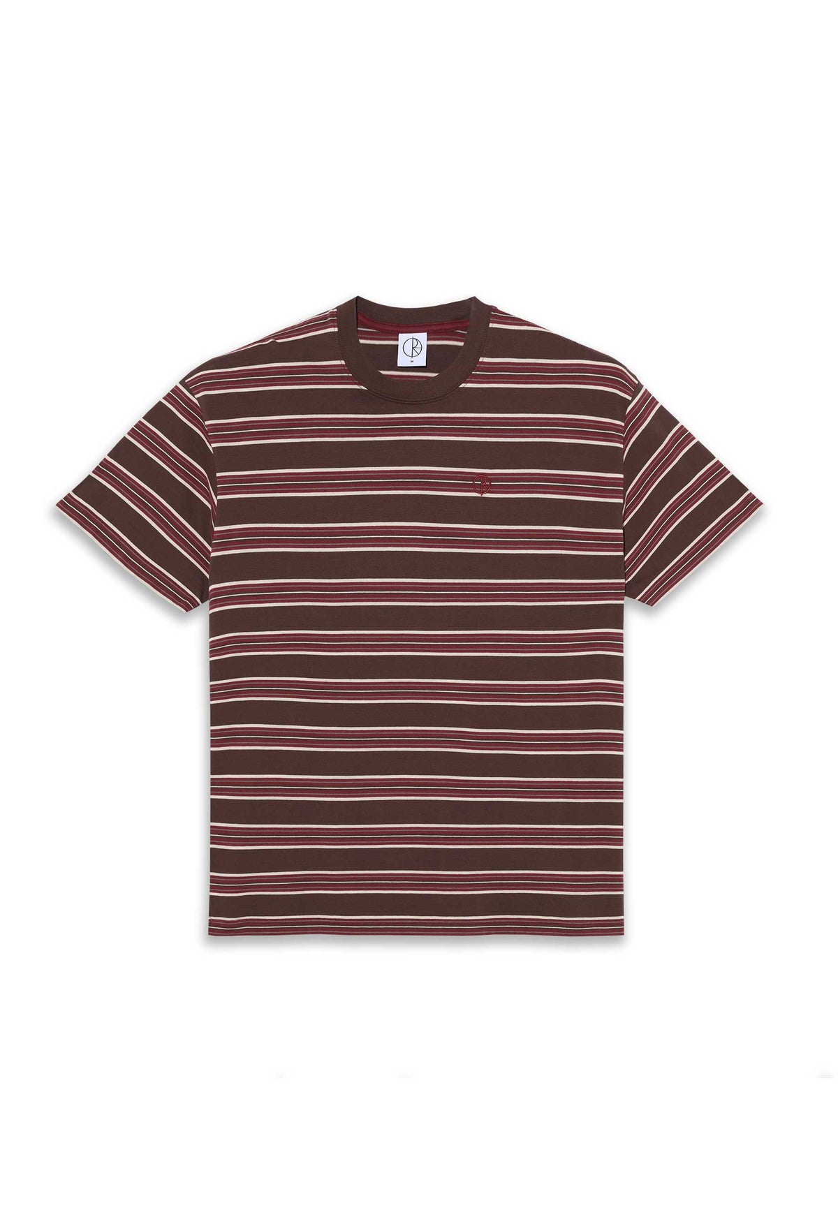 Polar 'Stripe' T-Shirt (Brown / Red)