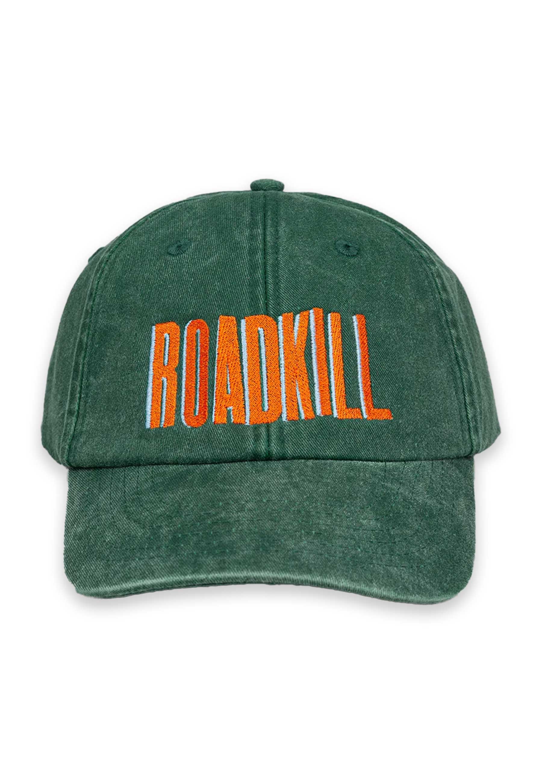 Roadkill Embroidered 6 Panel Cap (Vintage Green)