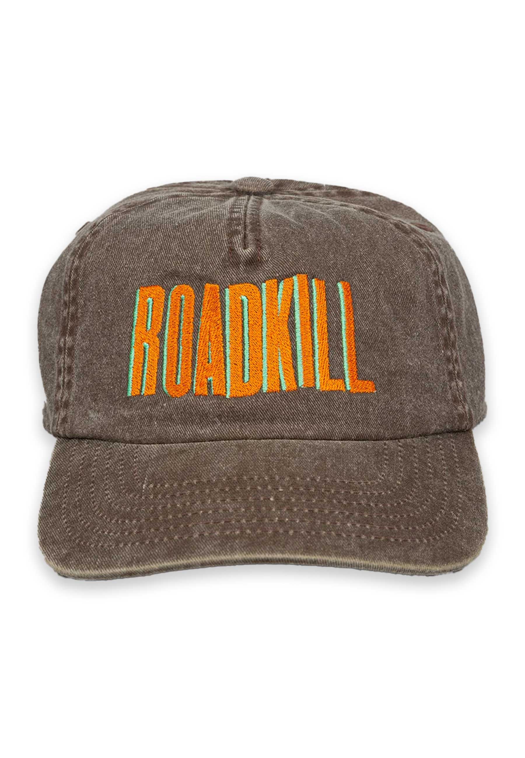Roadkill Embroidered 5 Panel Cap (Vintage Grey)