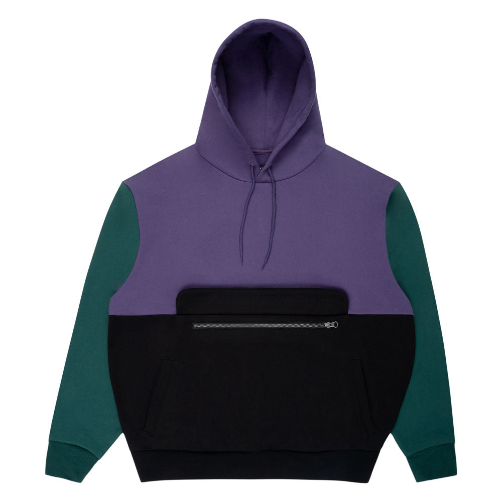 Sci-Fi Fantasy 'Colorblocked' Hood (Purple / Black)