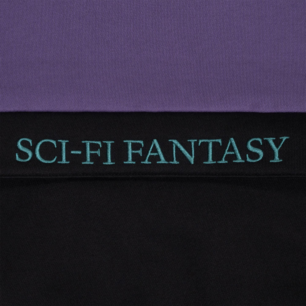 Sci-Fi Fantasy 'Colorblocked' Hood (Purple / Black)