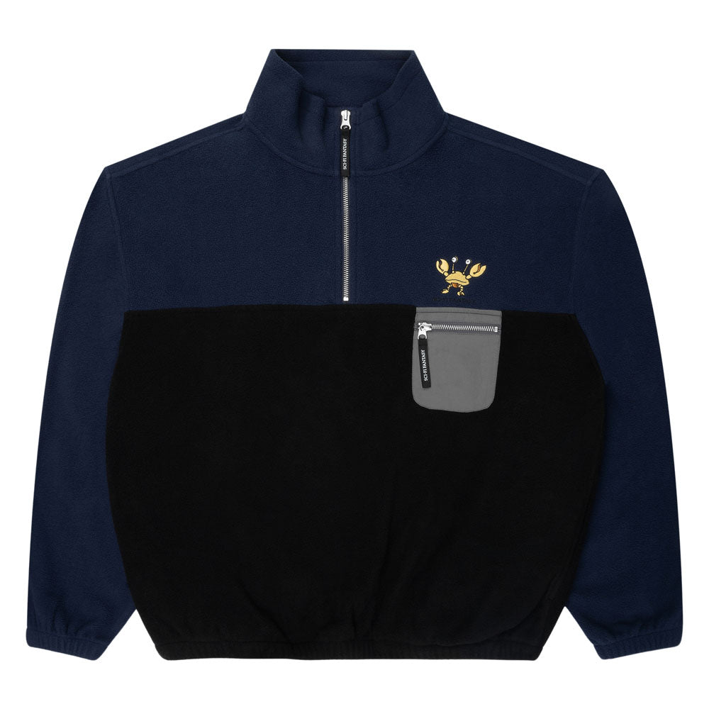 Sci-Fi Fantasy 'Crab' 1/4 Zip Crew (Black)