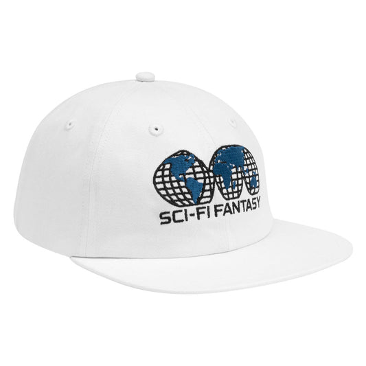 Sci-Fi Fantasy 'Global' 6 Panel Cap (White)