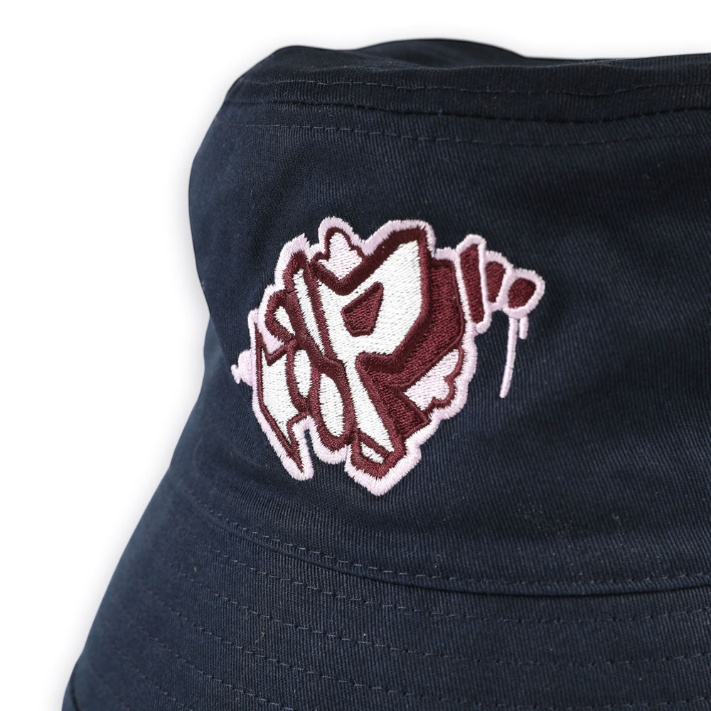 Sensory Perception 'P' Bucket Hat (Navy)