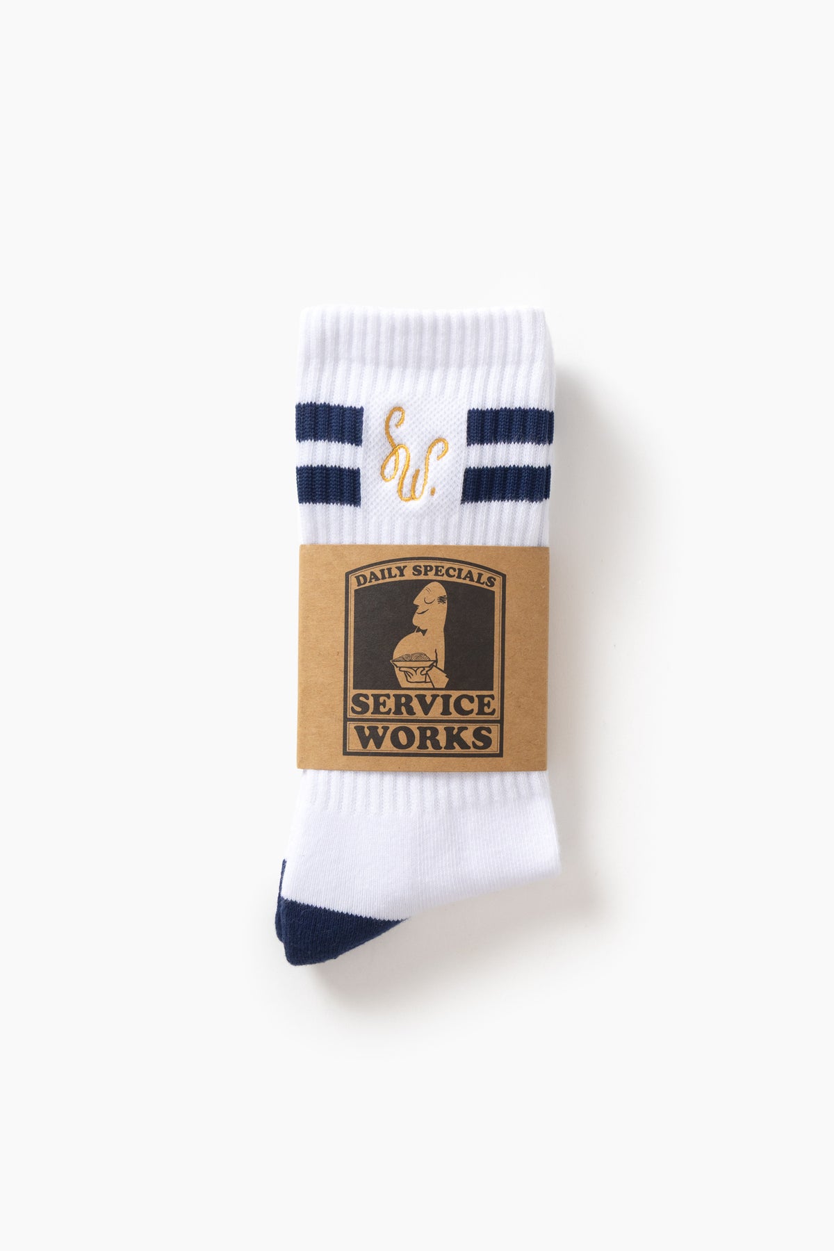 Service Works 'Monogram' Socks (White)