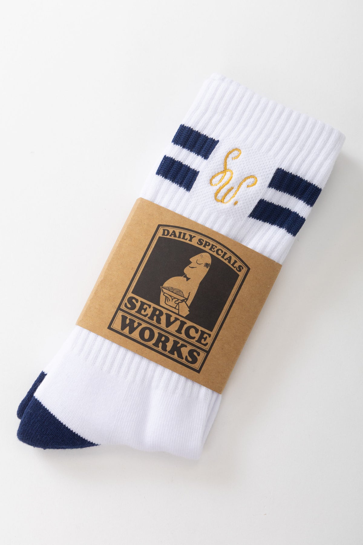 Service Works 'Monogram' Socks (White)