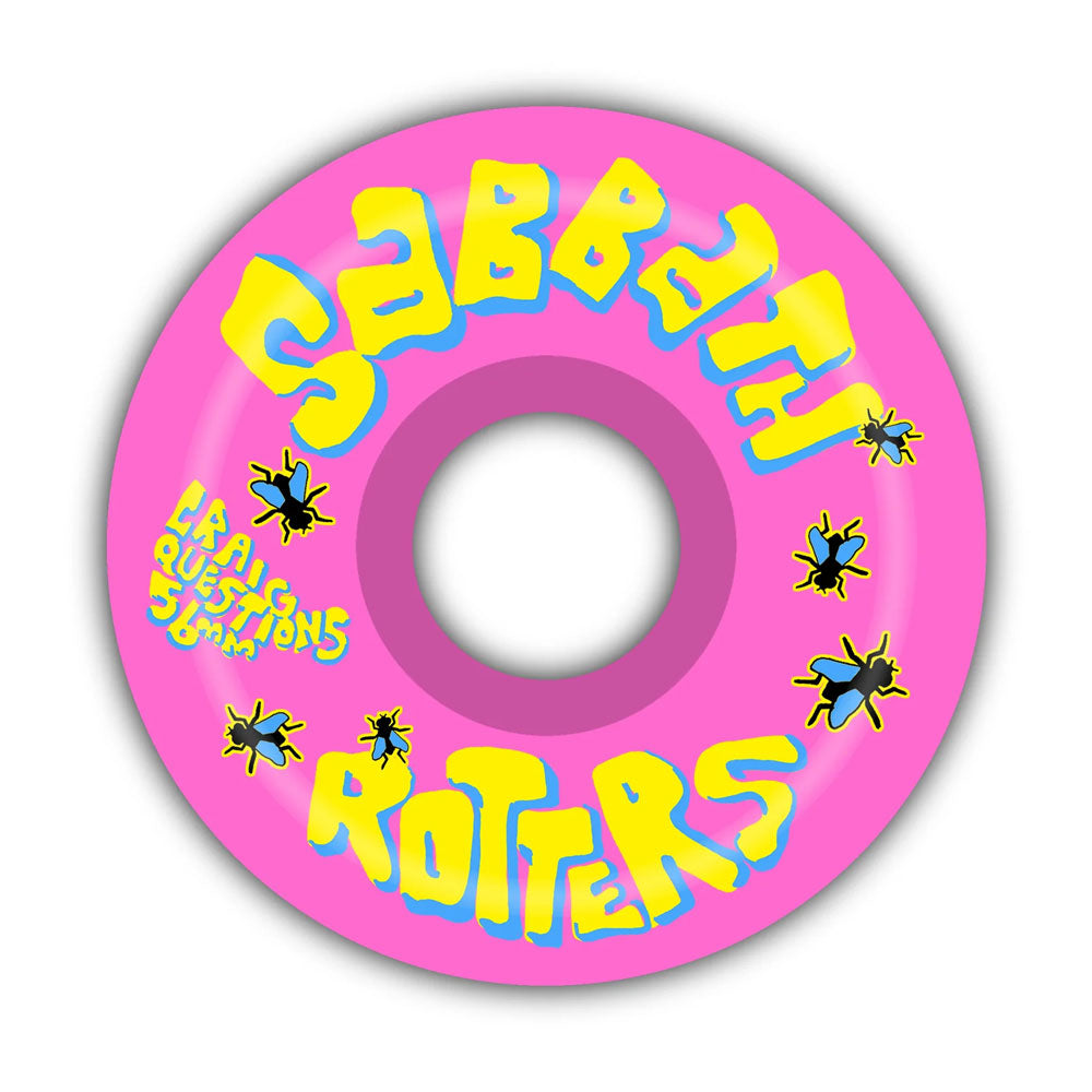 Sabbath 'Craig Questions Rotters' Conical 56mm 99A Wheels (Pink)