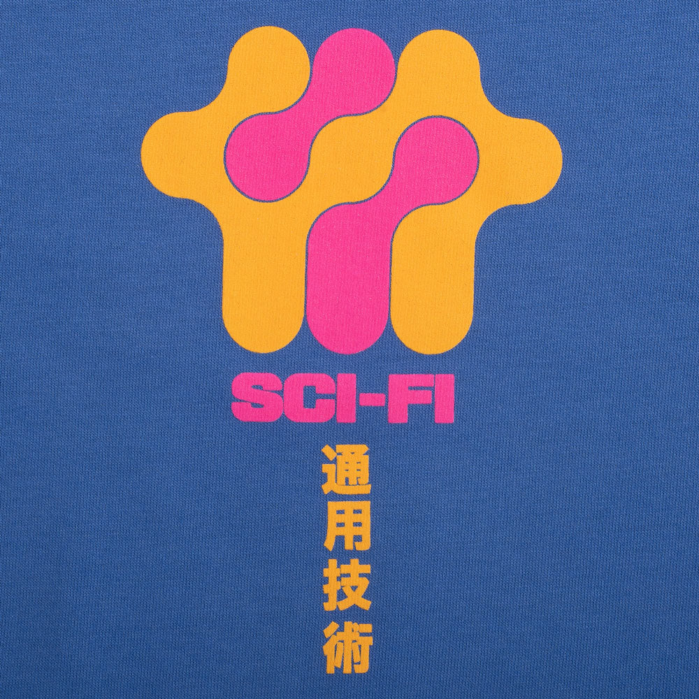 Sci-Fi Fantasy 'Business Model' T-Shirt (Flo Blue)