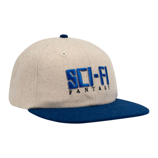 Sci-Fi Fantasy 'Display' 6 Panel Cap (Oatmeal / Blue)