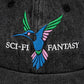 Sci-Fi Fantasy 'Hummingbird' 6 Panel Cap (Black)