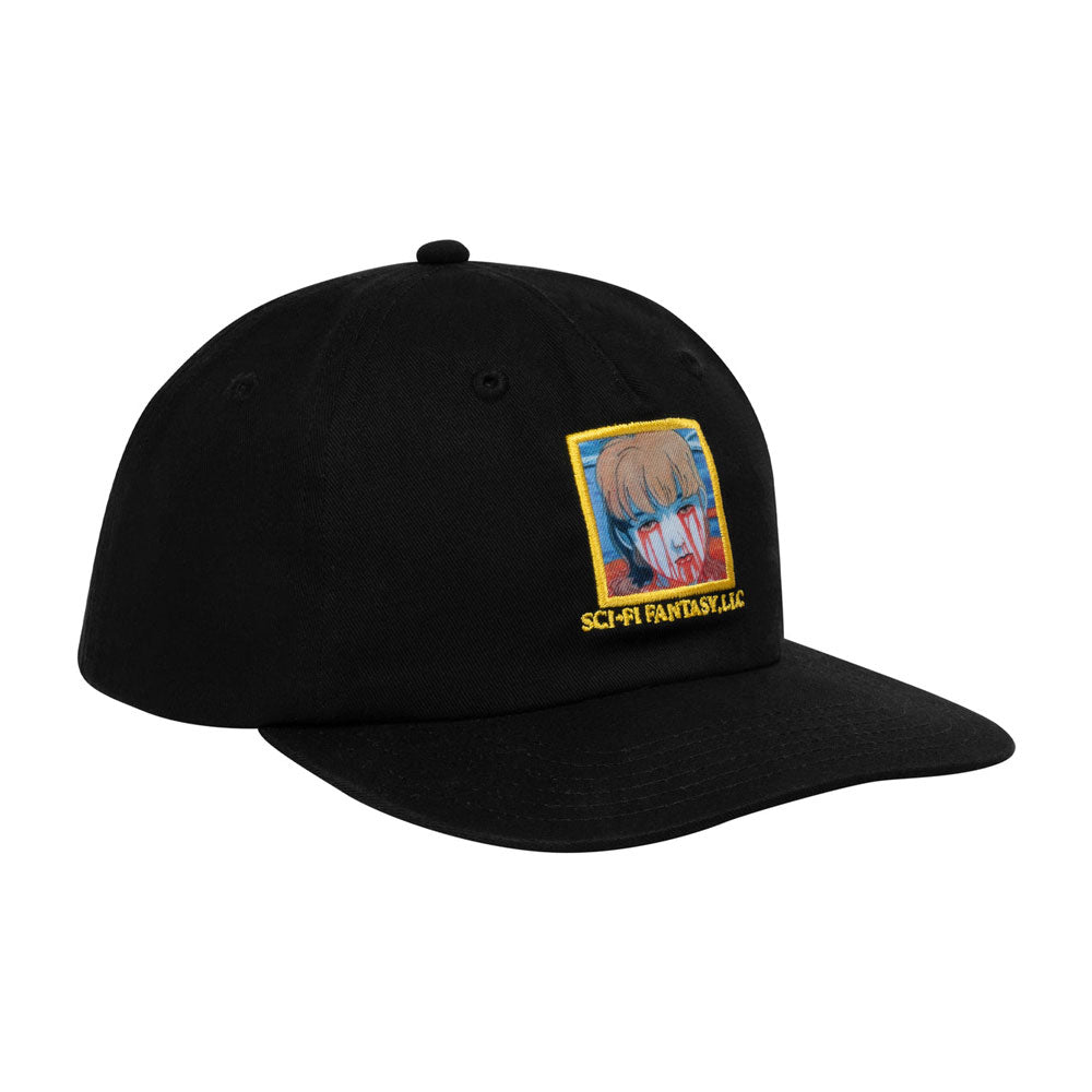 Sci-Fi Fantasy 'Leaking Eyes' 5 Panel Cap (Black)