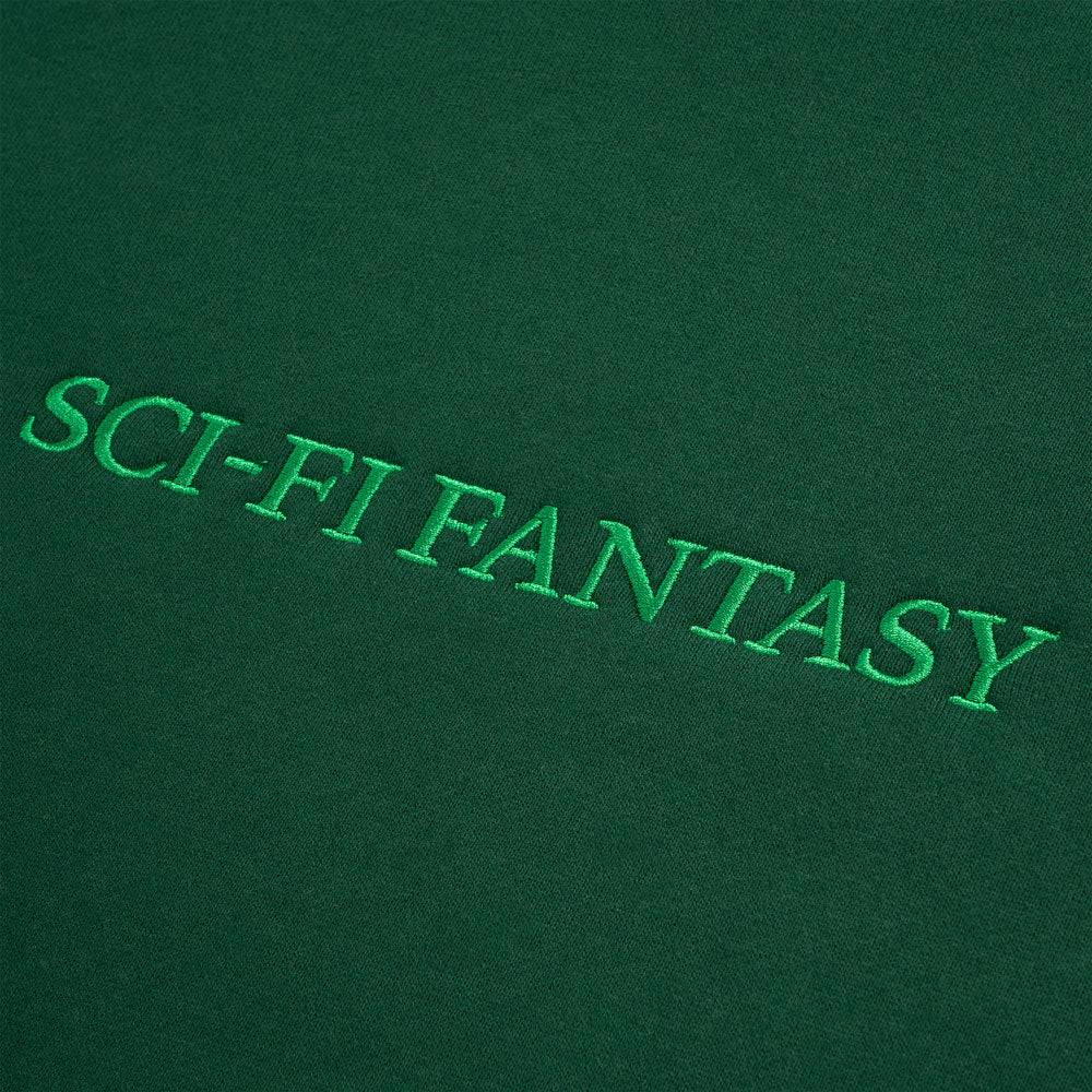 Sci-Fi Fantasy 'Logo' Hood (Dark Green)