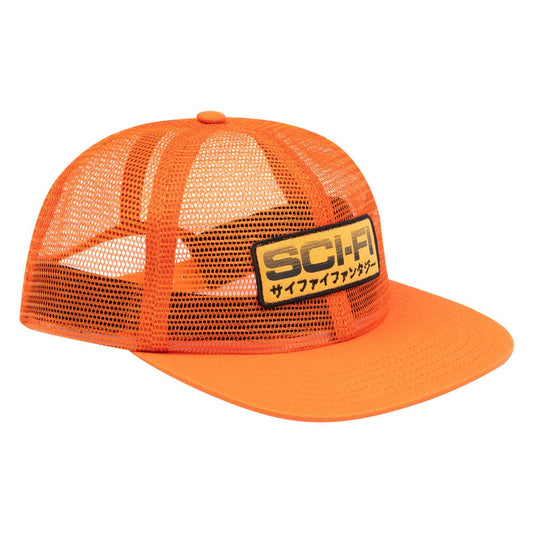 Sci-Fi Fantasy 'Mesh' 6 Panel Cap (Orange)