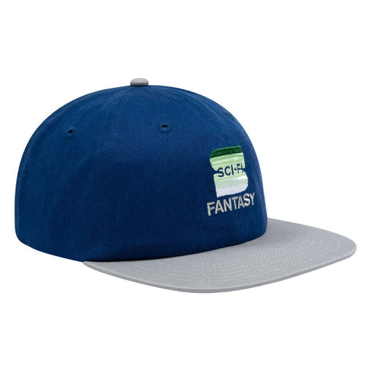 Sci-Fi Fantasy 'S' 6 Panel Cap (Blue / Grey)