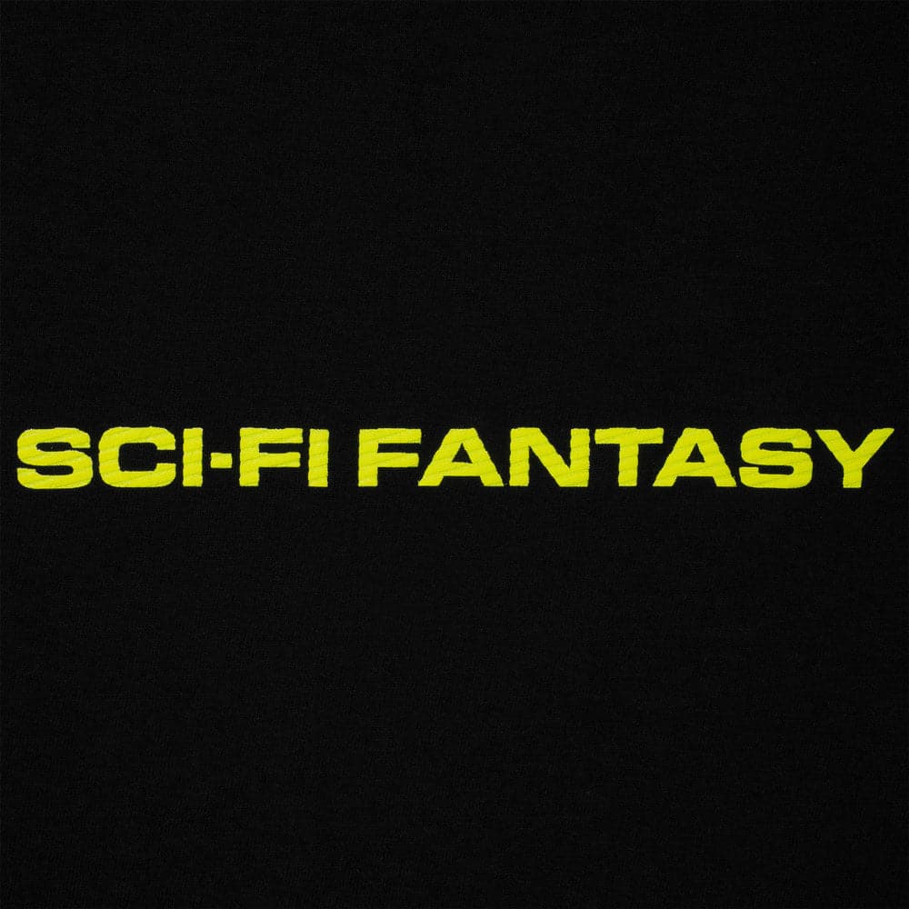 Sci-Fi Fantasy 'Textured Logo' T-Shirt (Black)