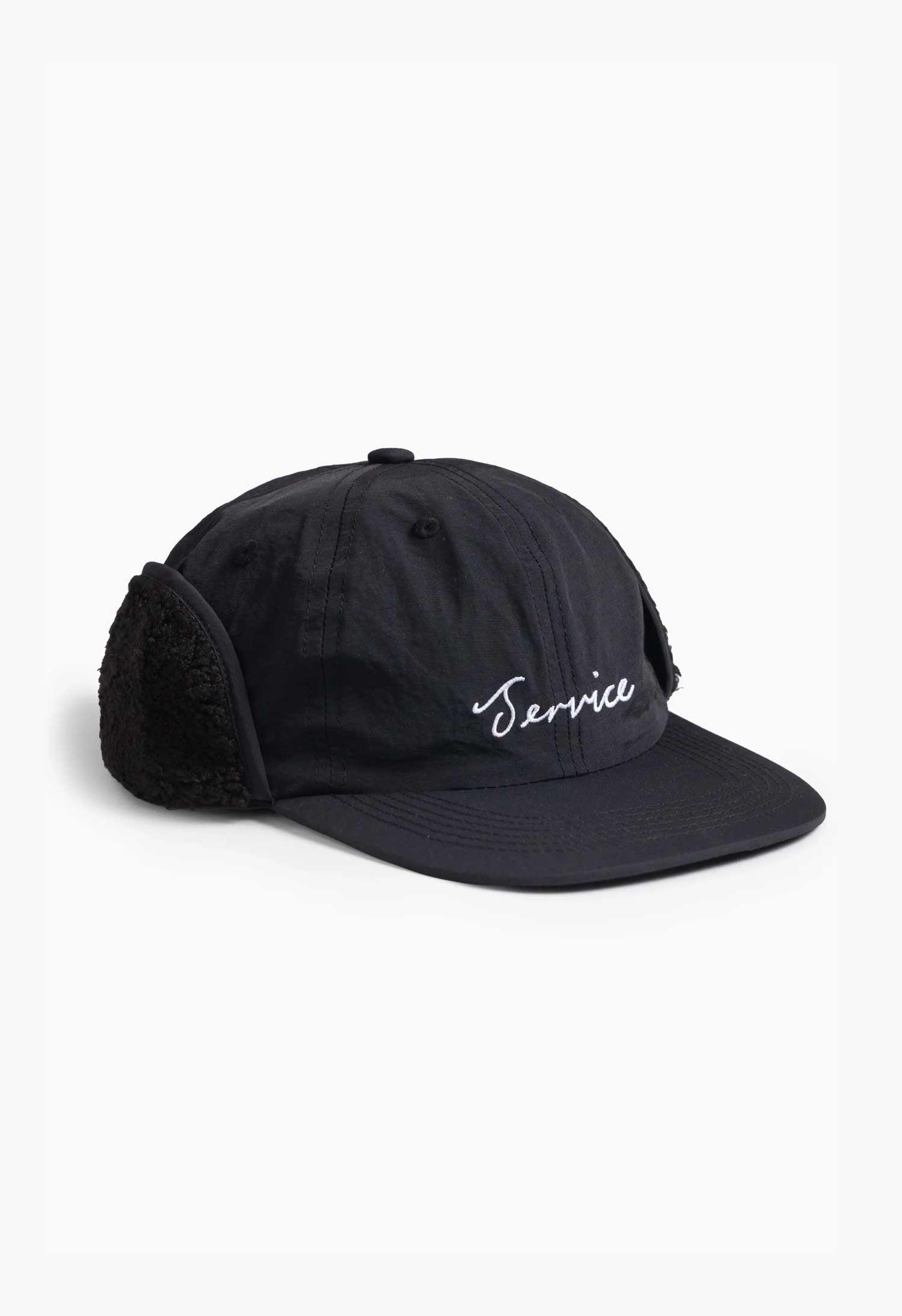 Service Works 'Script' Trapper Cap (Black)