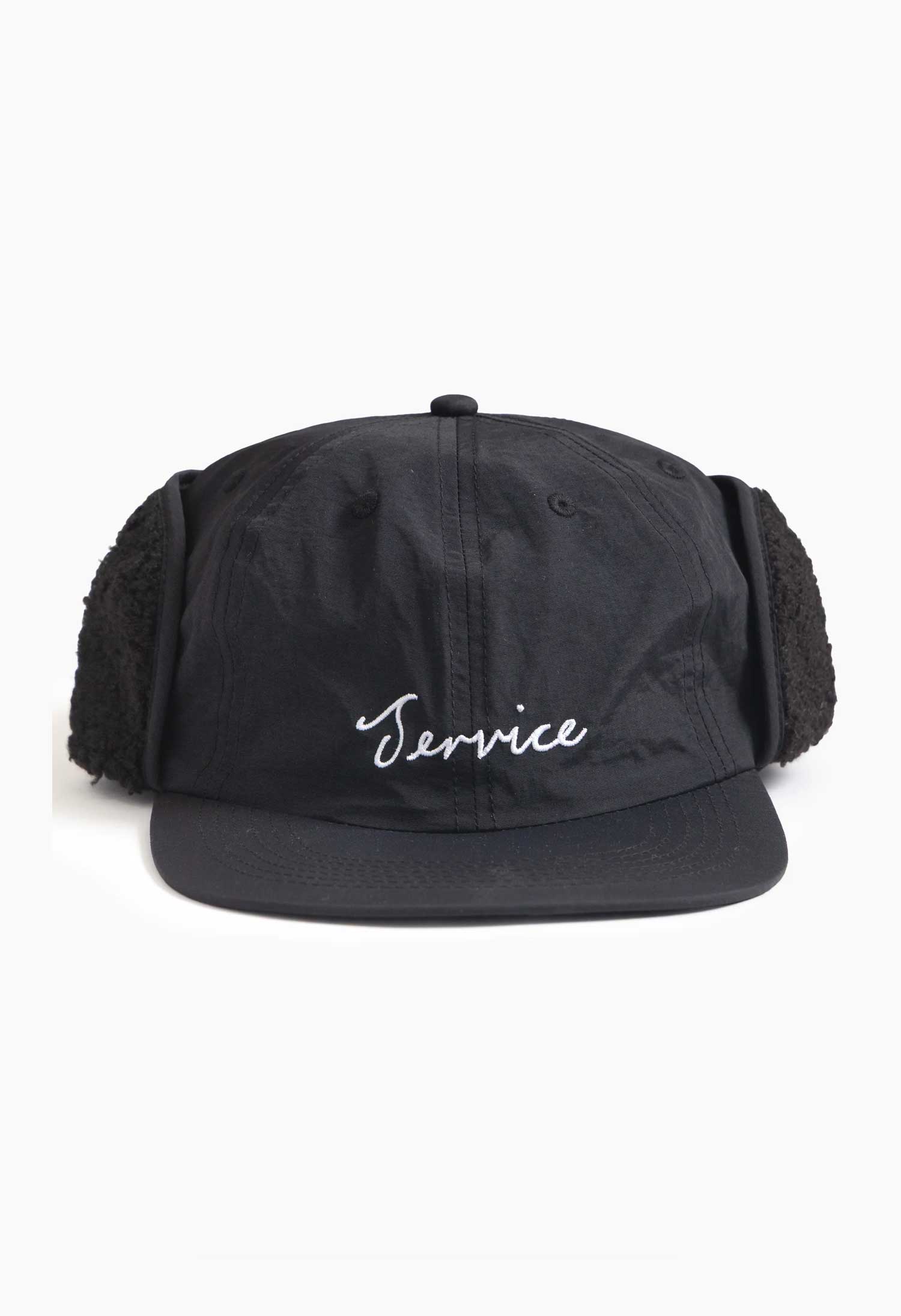 Service Works 'Script' Trapper Cap (Black)