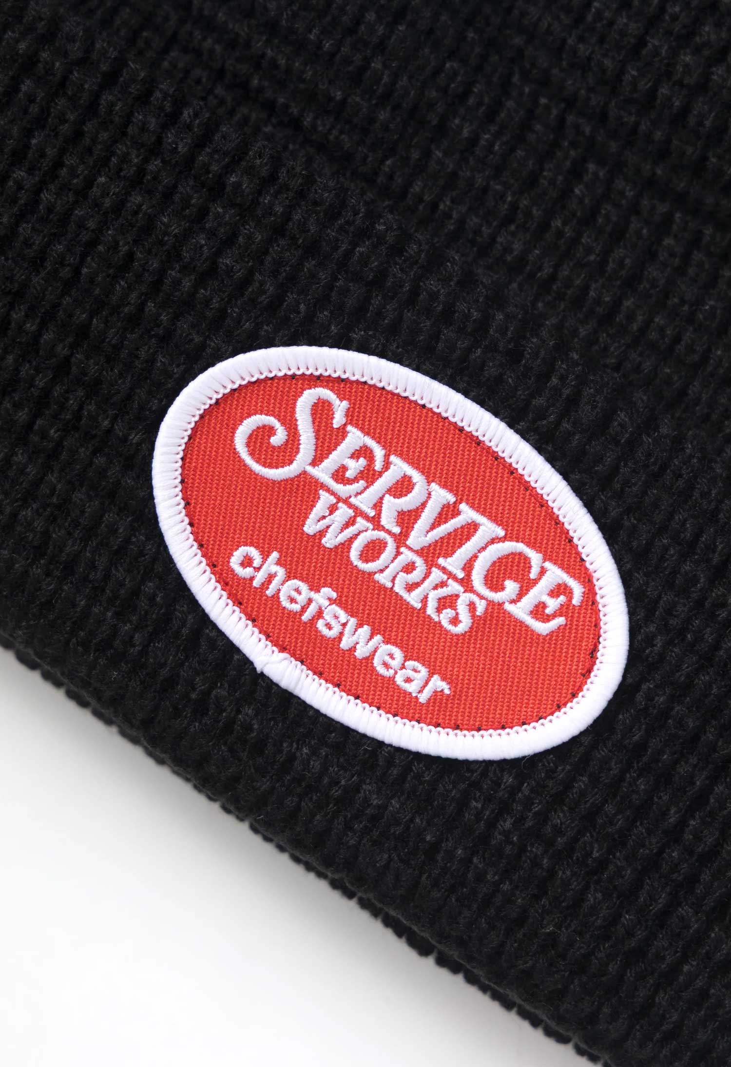 Service Works 'Waffle Patch' Beanie (Black)