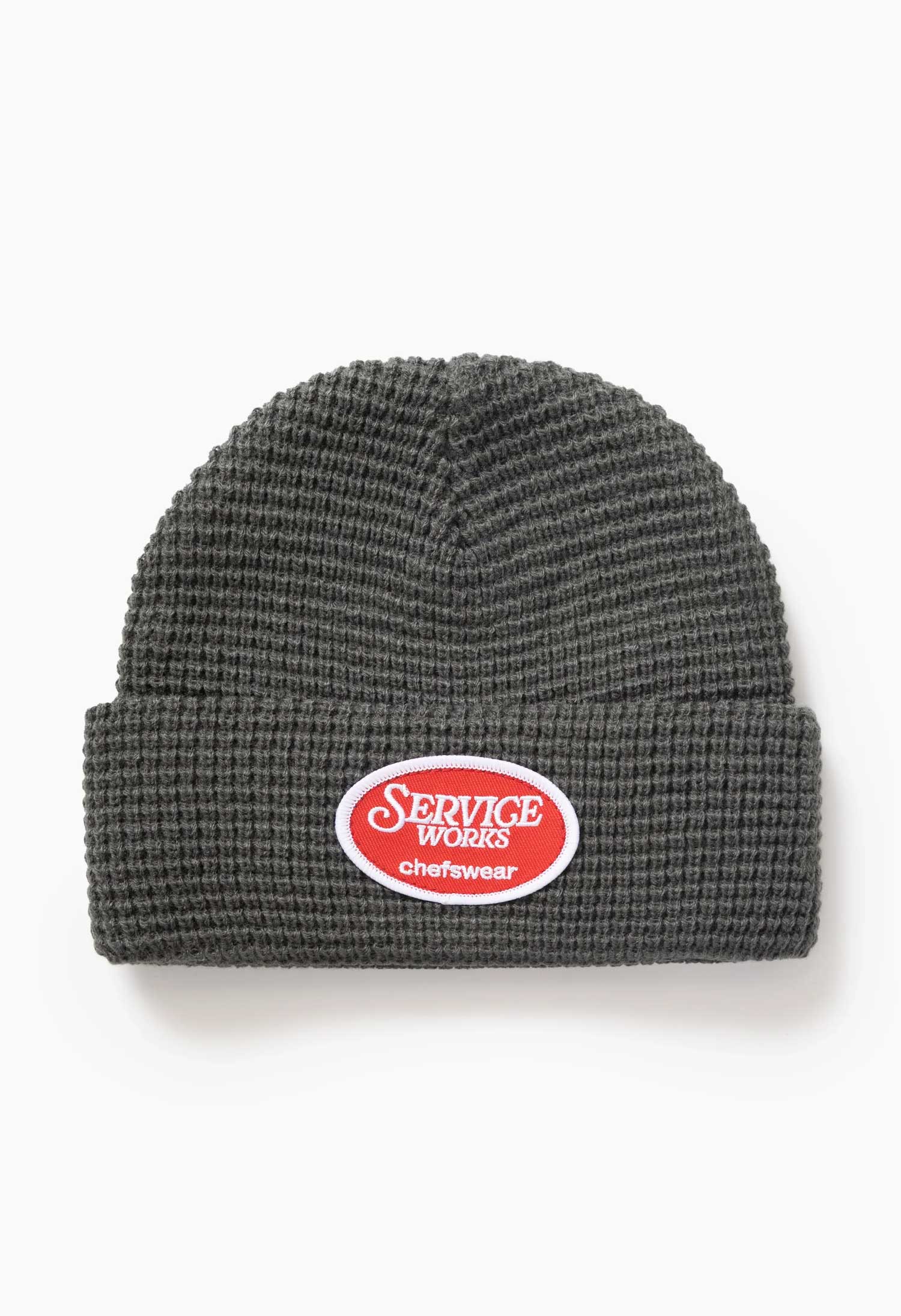 Service Works 'Waffle Patch' Beanie (Grey)