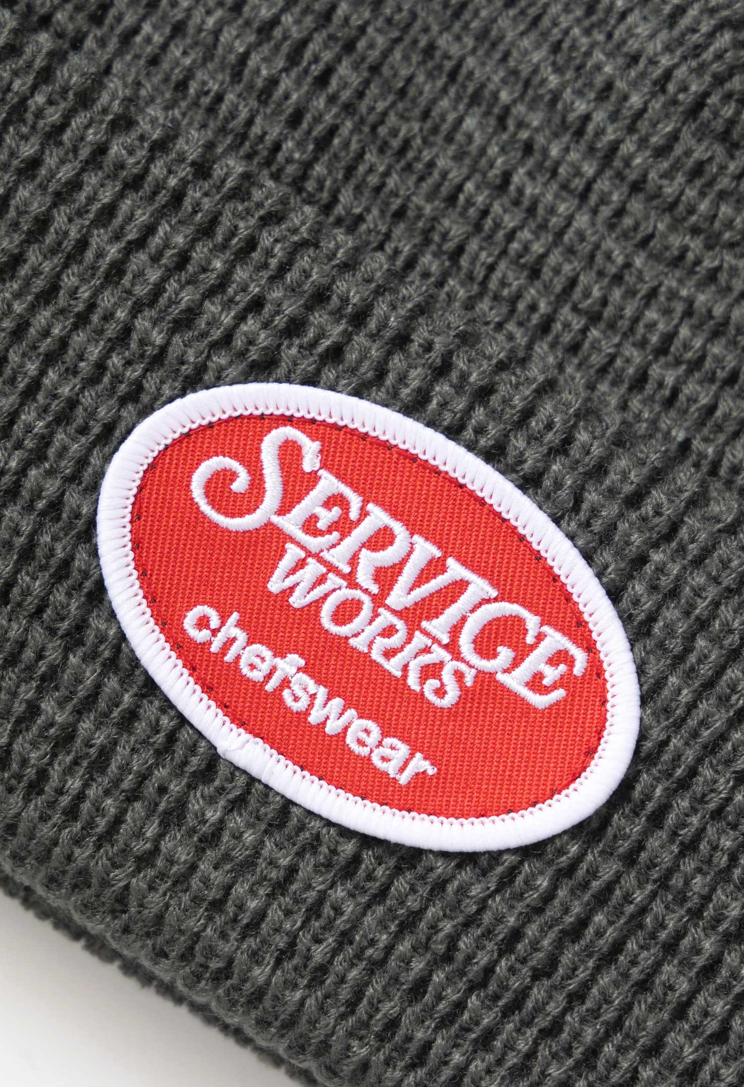Service Works 'Waffle Patch' Beanie (Grey)