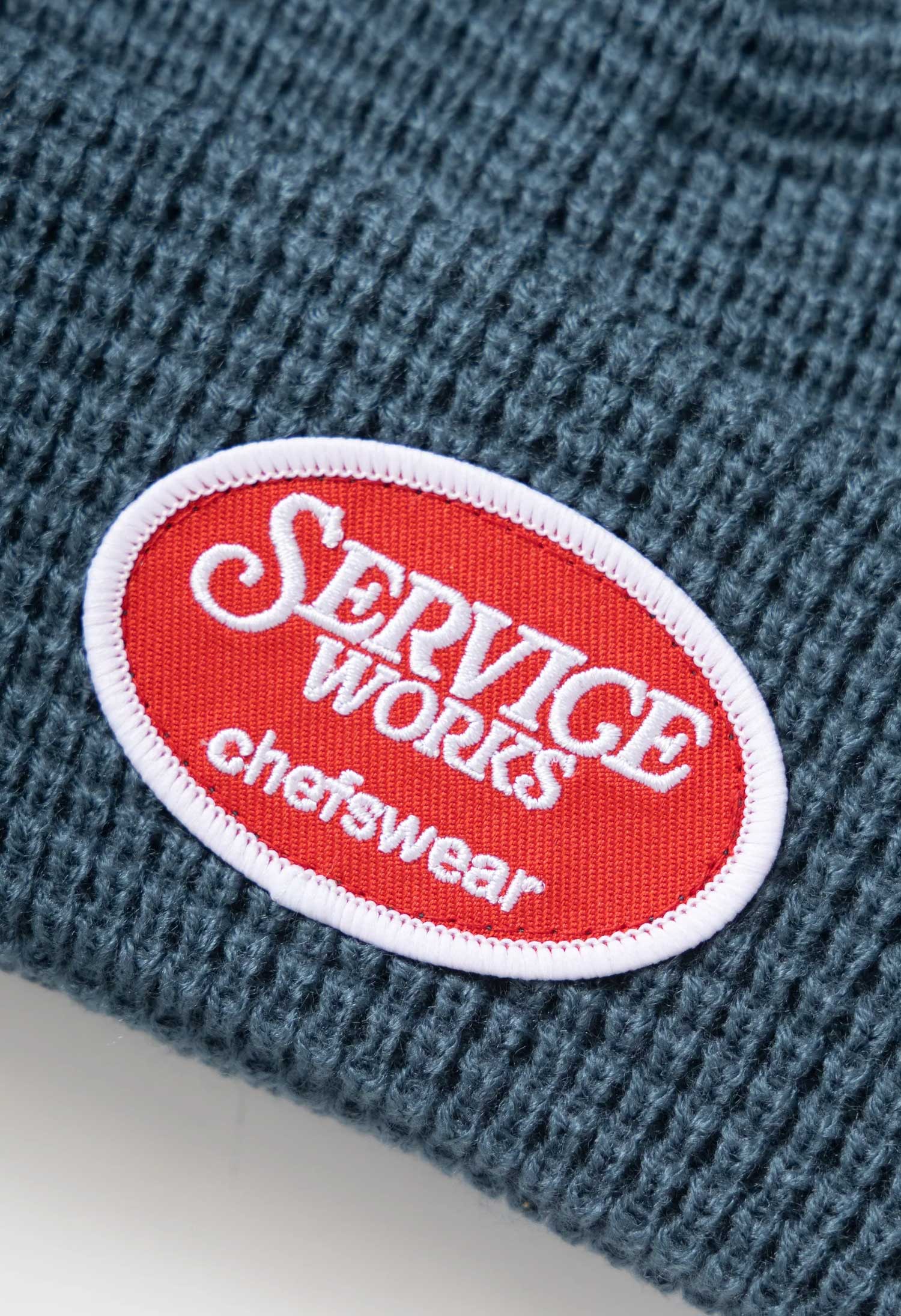 Service Works 'Waffle Patch' Beanie (Teal)