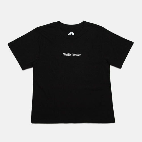 Short Straw 'Logo EMB' ENBY Fit T-Shirt (Black)
