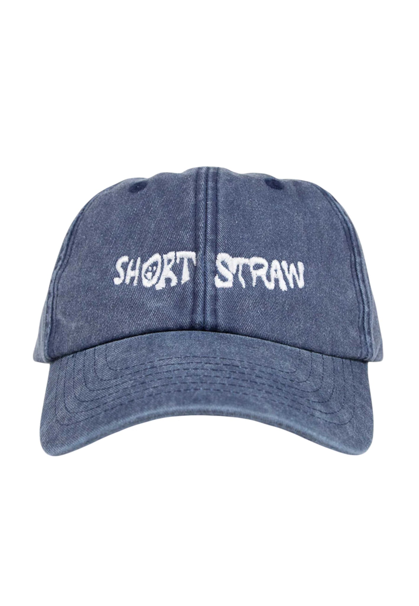 Short Straw 'Warped' 6 Panel Cap (Denim)