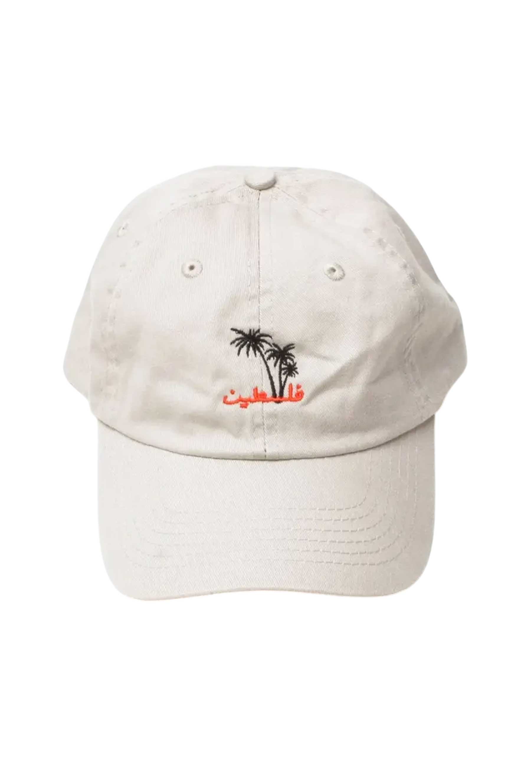 SkatePal 'Palms' 6 Panel Cap (Off White)