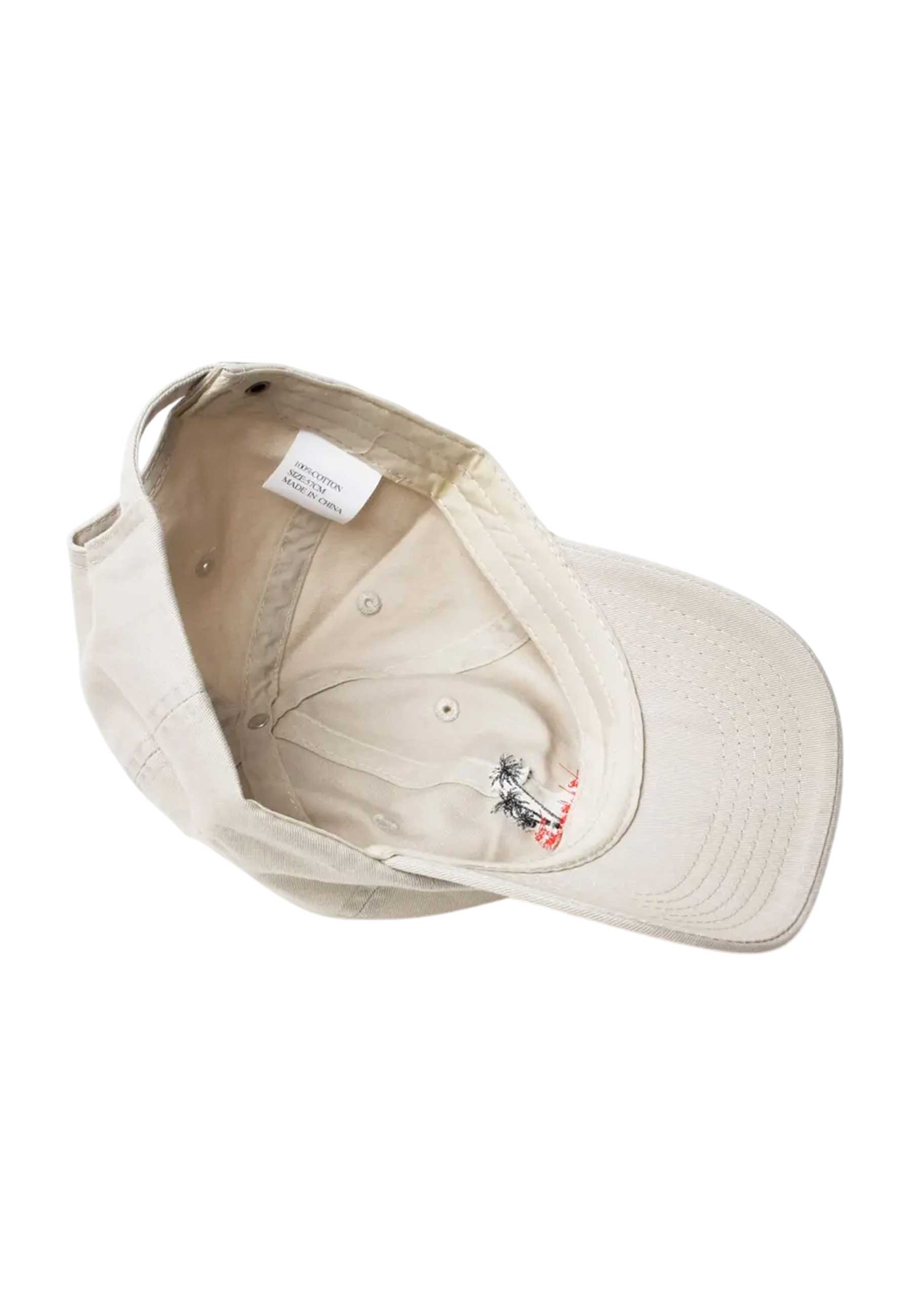 SkatePal 'Palms' 6 Panel Cap (Off White)
