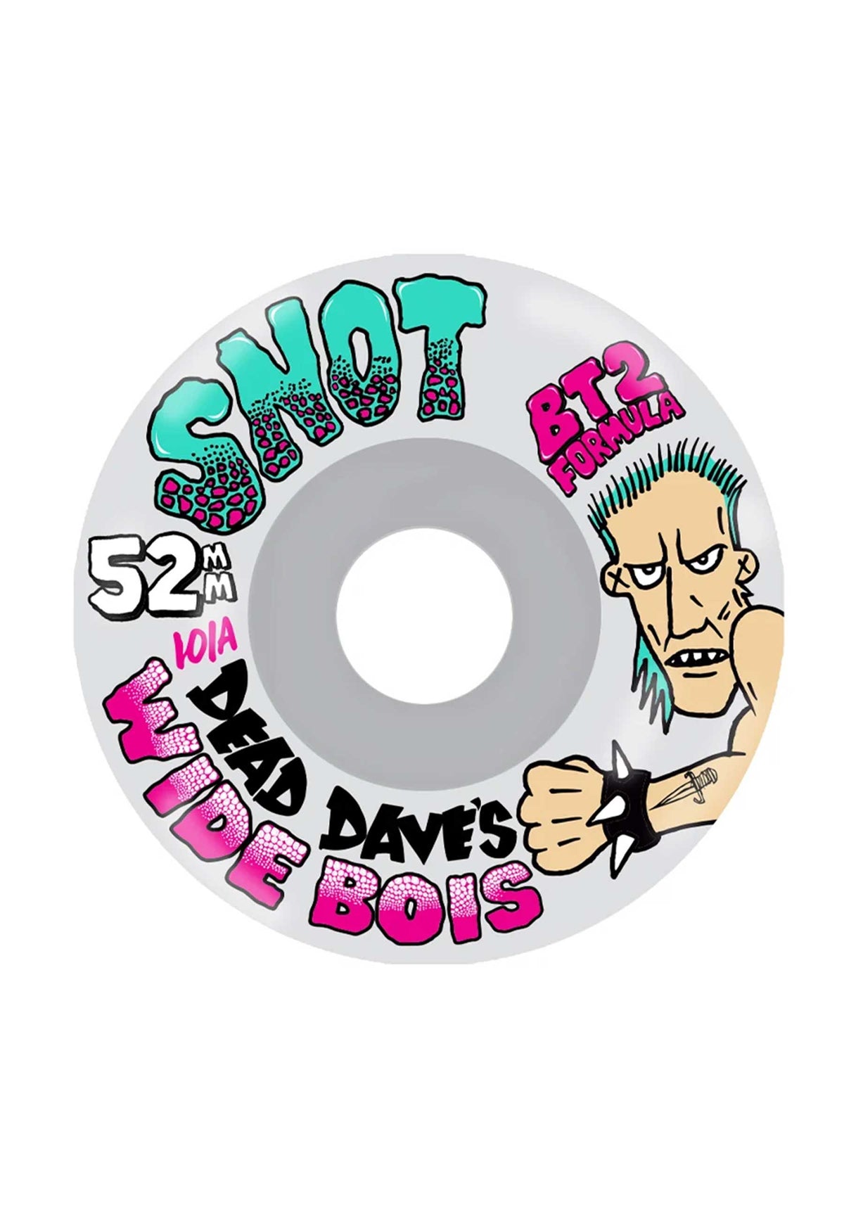 Snot 'Dead Dave Wide Boys' 52mm 101A Wheels (Clear)