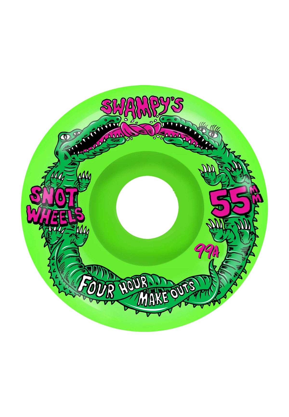 Snot 'Swampy Four Hour' 55mm 99A Wheels (Neon Green)