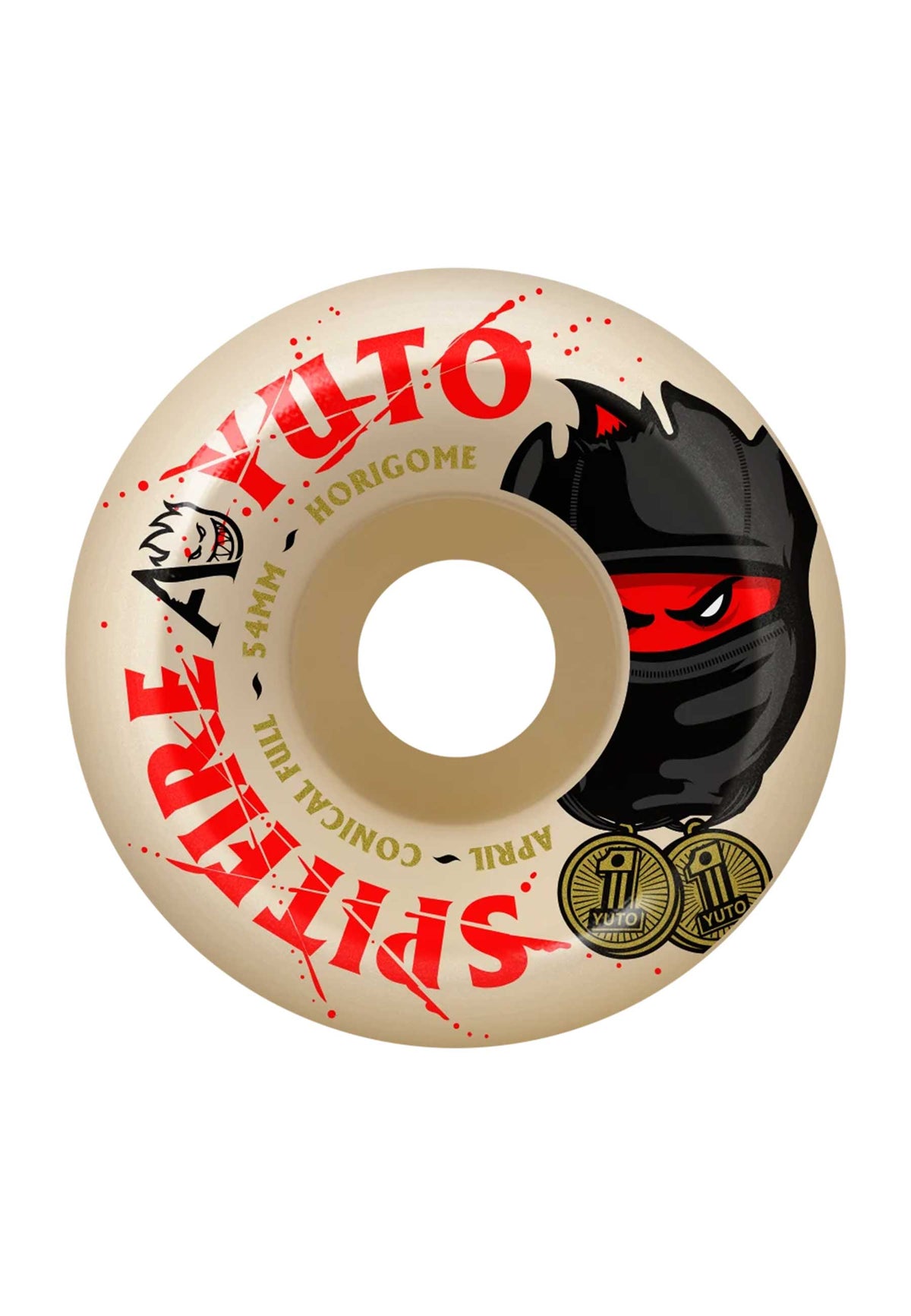 Spitfire X April 'Formula Four Yuto' Conical Full 54mm 99D Wheels