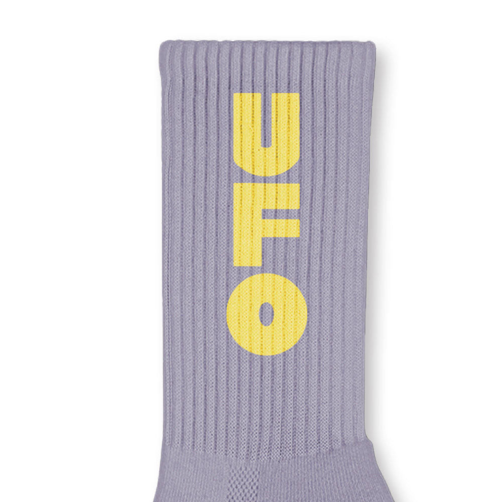 Theories 'UFO' Socks (Lavender / Yellow)