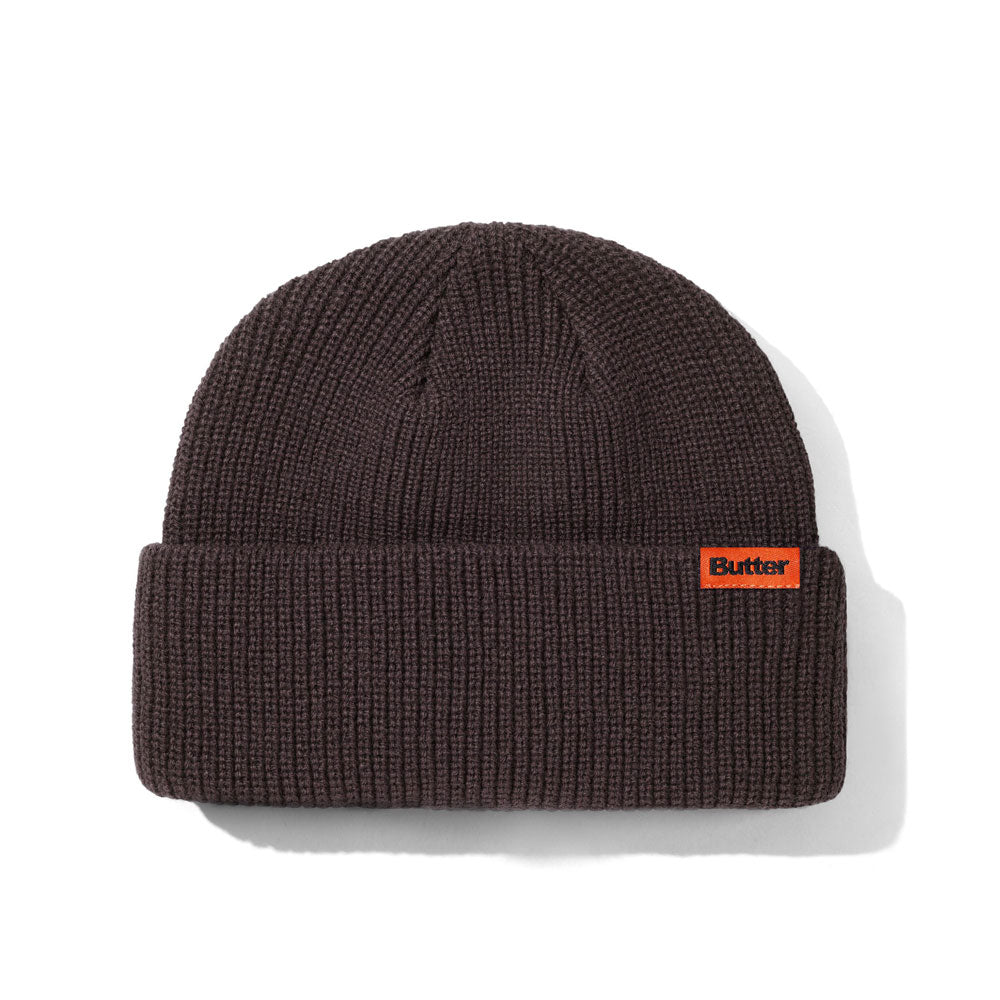 Butter Goods 'Tall Wharfie' Beanie (Chocolate)