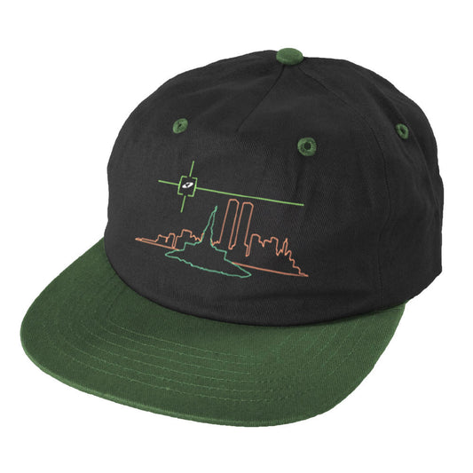 Theories 'Crosshairs' Snapback Cap (Black / Green)