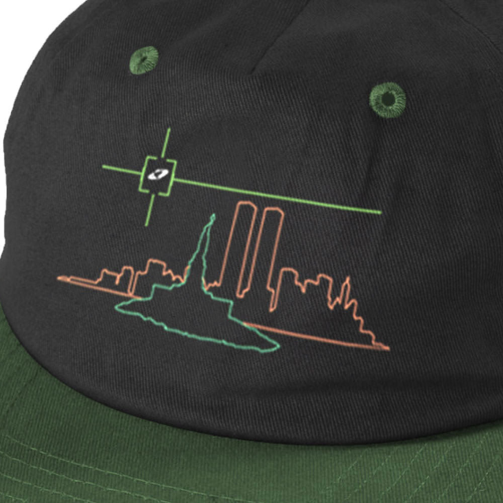 Theories 'Crosshairs' Snapback Cap (Black / Green)