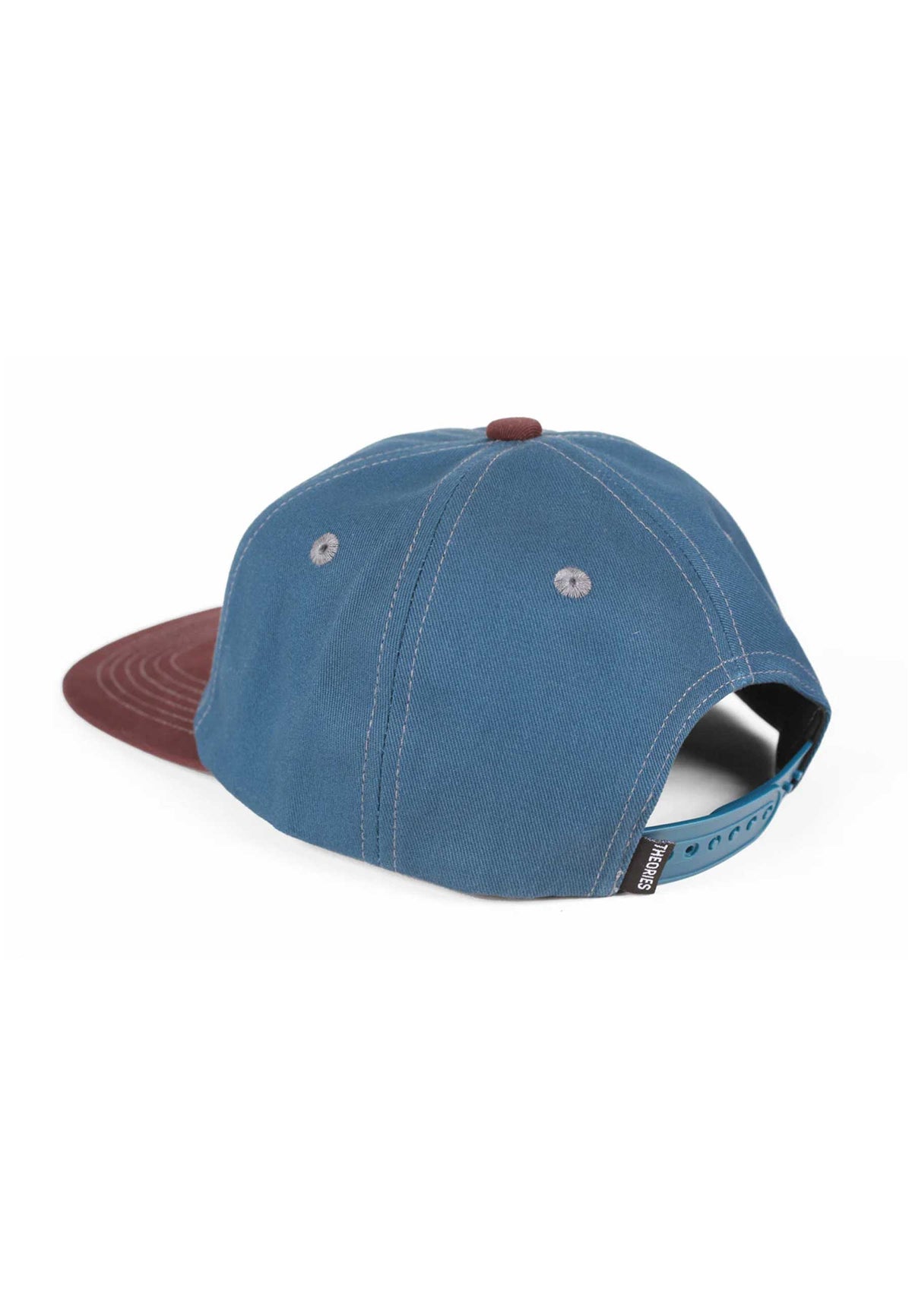 Theories 'Outer Space' 6 Panel Cap (Blue / Dark Cherry)
