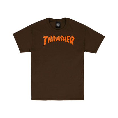 Thrasher 'Burn It Down' T-Shirt (Dark Chocolate)