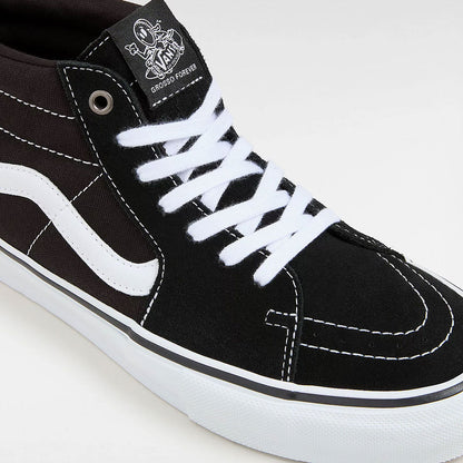 Vans 'Skate Grosso Mid' Skate Shoes (Black / White)