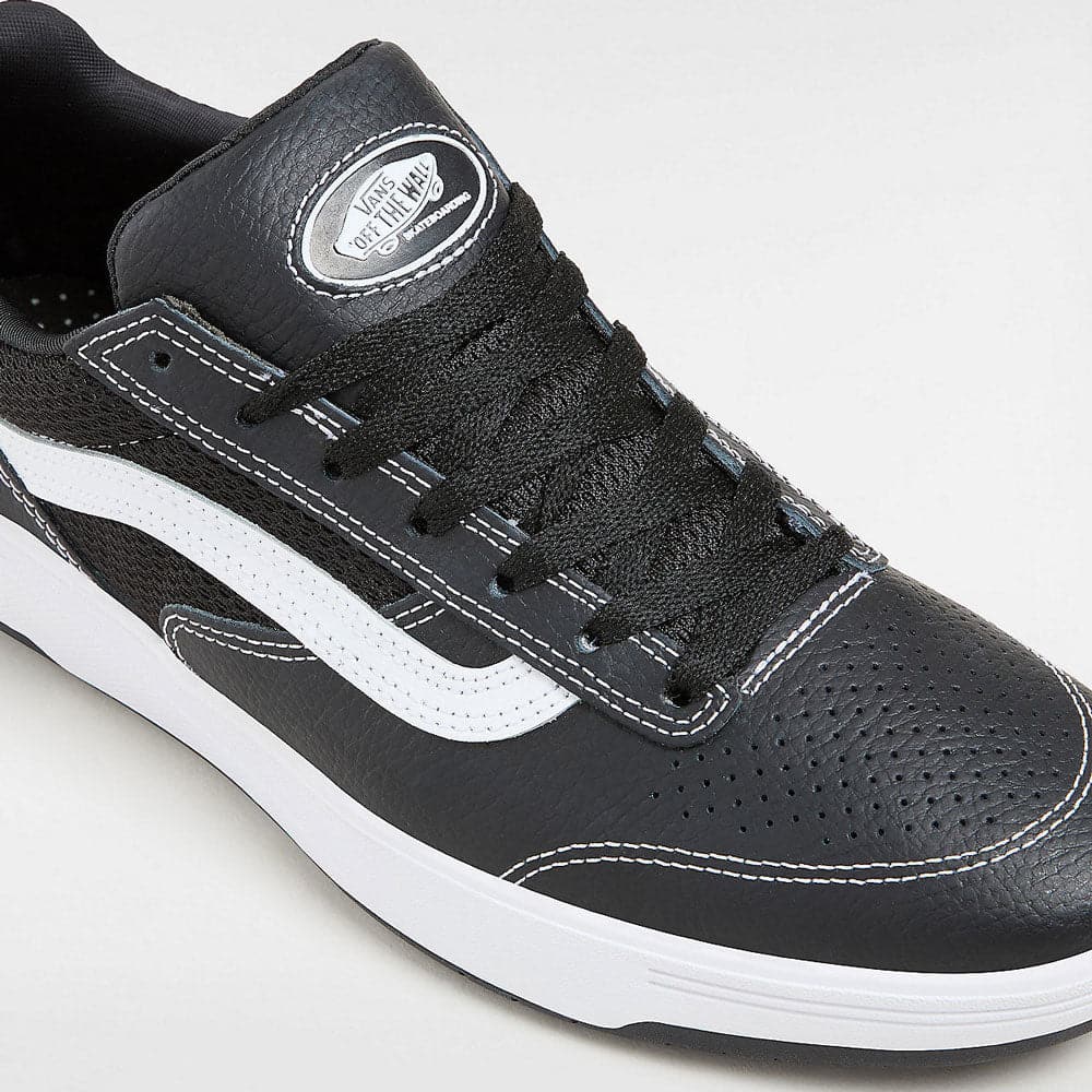 Vans Zahba Skate Shoes Leather Black White