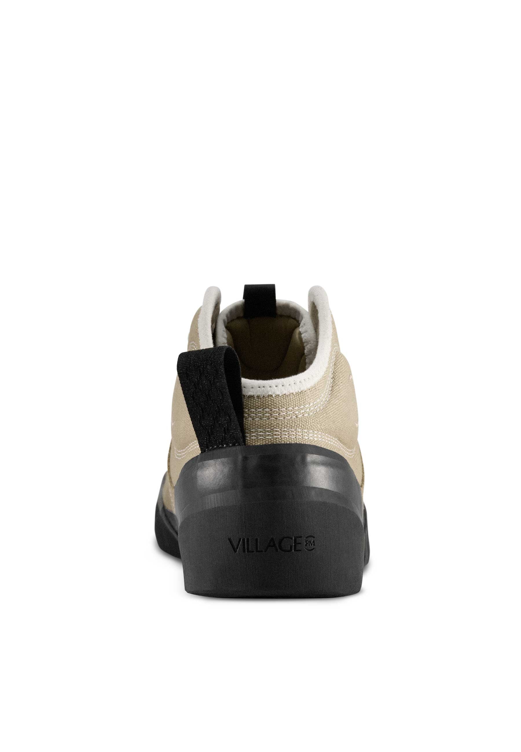 Village PM '1pm Mid' Skate Shoes (Sand / Natural Black)