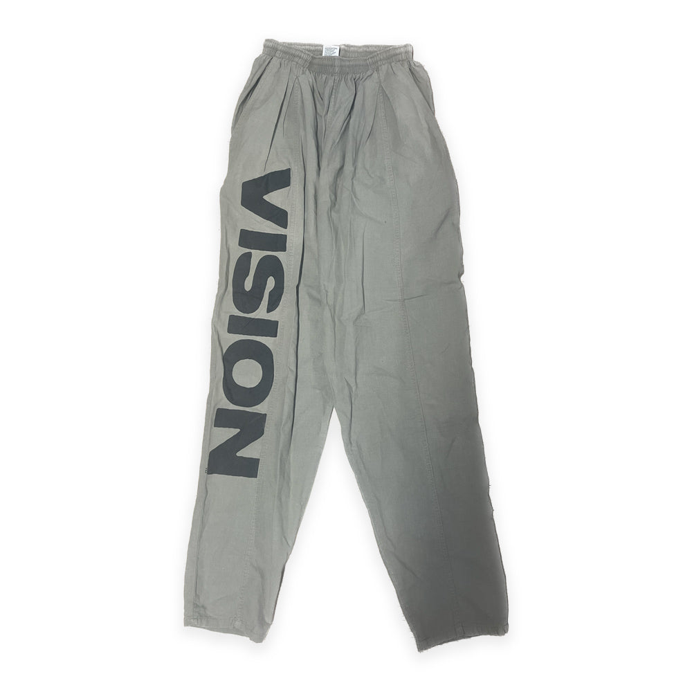 Vision Streetwear 'Block Font' Surf Pants (Grey) VINTAGE 80s