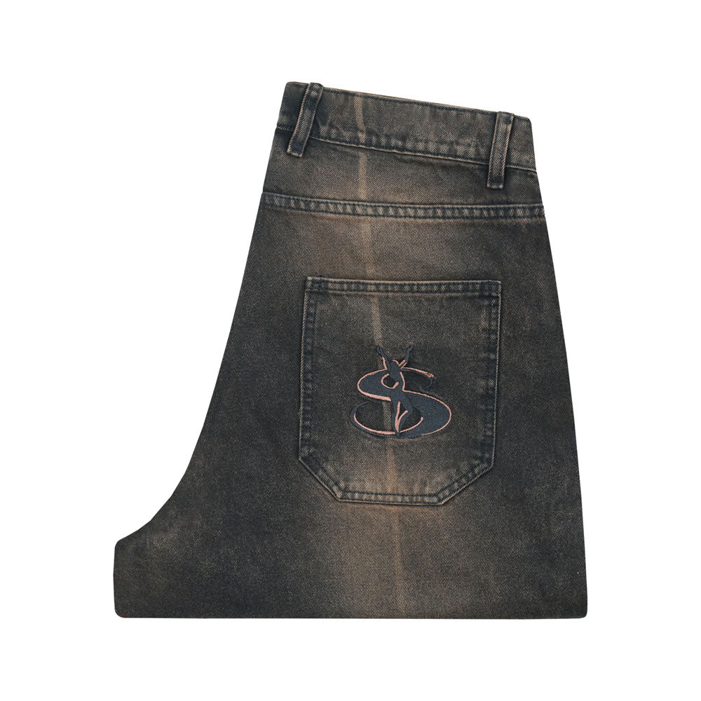 Yardsale 'Bleached Phantasy' Jeans (Bronze)