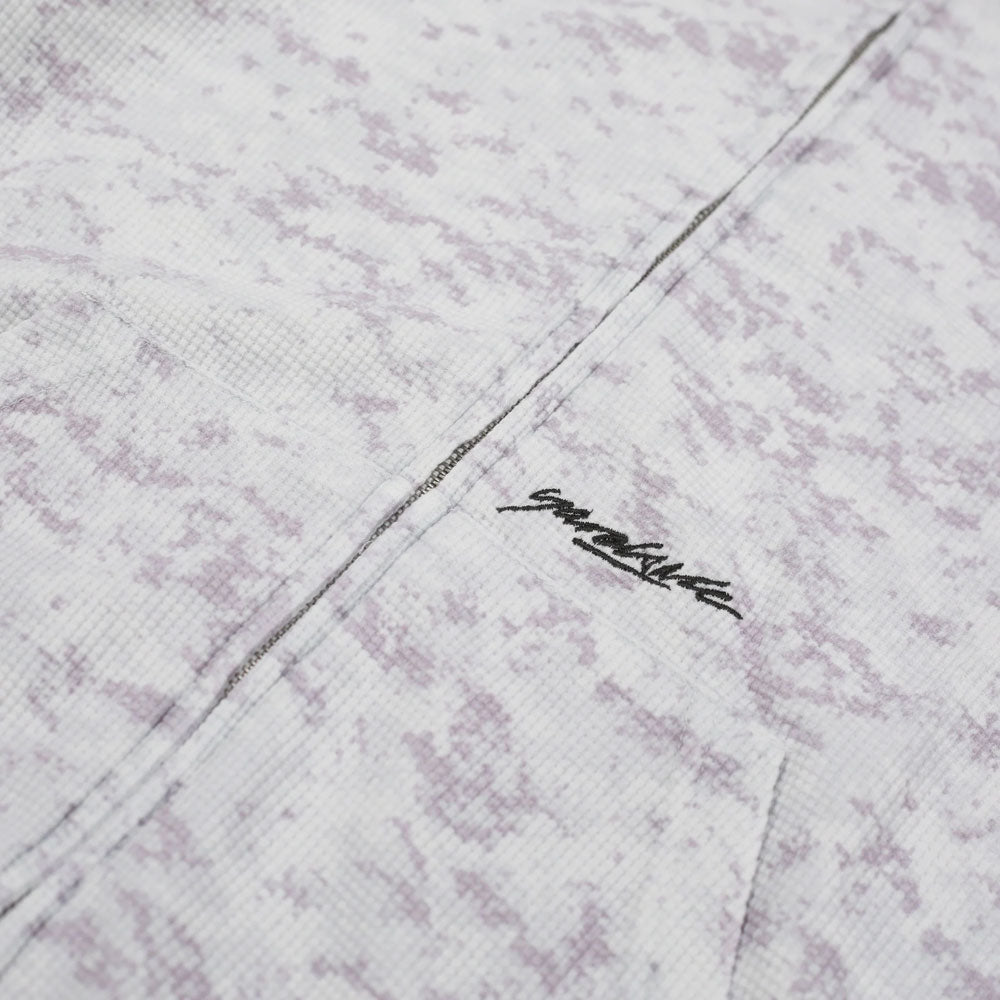Yardsale 'Camo Zero' Zip Waffle Hood (Washed White)